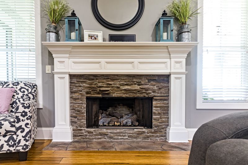 Brick Fireplace and Chimney